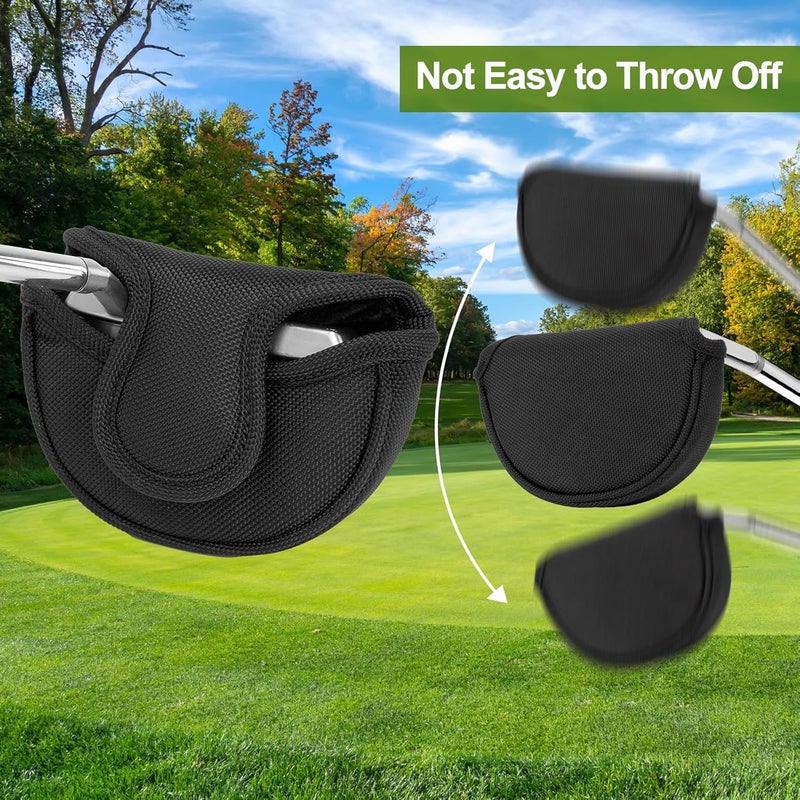 brdejc Golf Putter Covers Mallet Putter Headcover with Magnetic Closure Golf Club Cover for Most Brand - Image 4